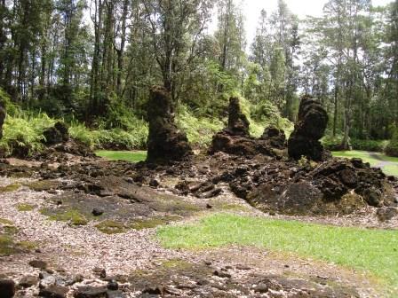 Lava tree molds Puna